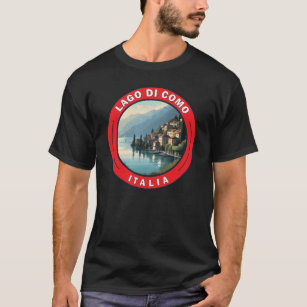 T-shirt Badge Lago di Como Italie