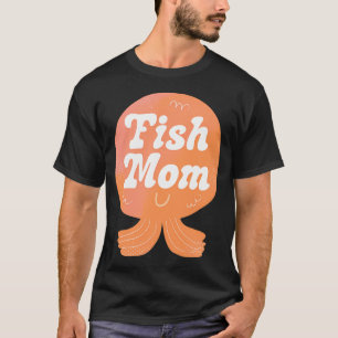 T-shirt Badge Maman Poisson (Orange)