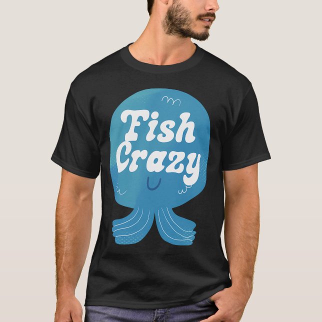 T-shirt Badge Poisson Fou (Devant)