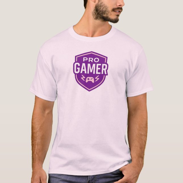 T-shirt Badge PRO GAMER Shield (Devant)