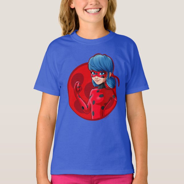 T-shirt Badge rouge Ladybug (Devant)