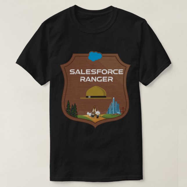 T-shirt Badge Salesforce - Art Salesforce - Salesforce Des (Design devant)