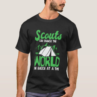 T-shirt Badge Scout Uniforme Nature Sauvage Scoutisme