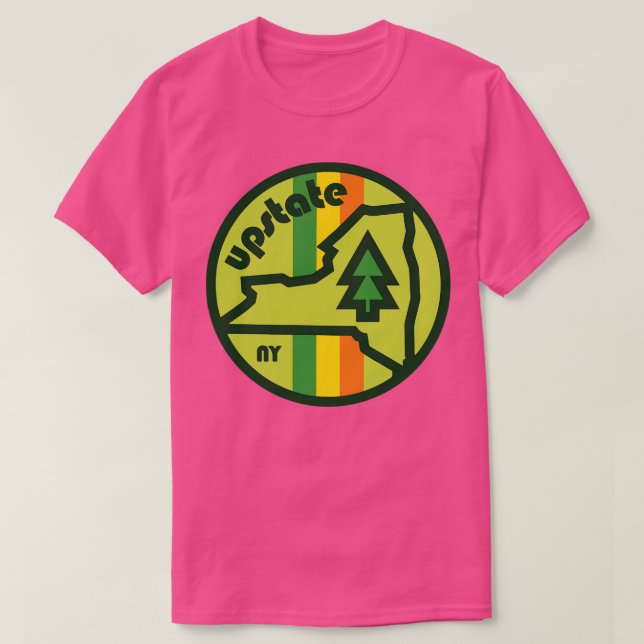 T-shirt Badge Upstate New York (Design devant)