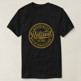 T-shirt Badge Vintage Or Officiel 2026