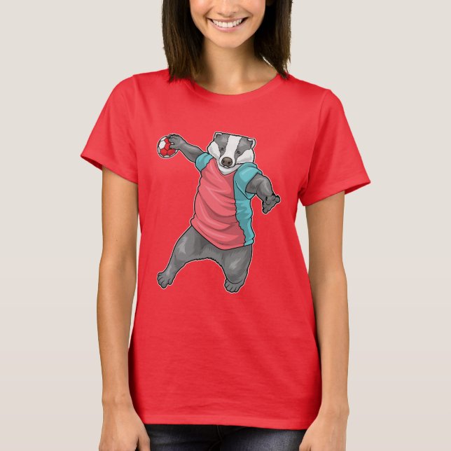 T-shirt Badger Handball player Handball (Devant)