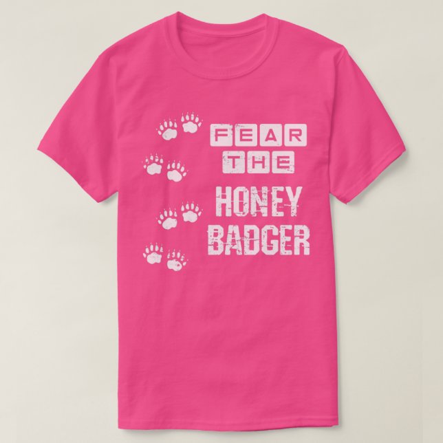 T-shirt Badger Retro Peur Le Badger De Miel (Design devant)