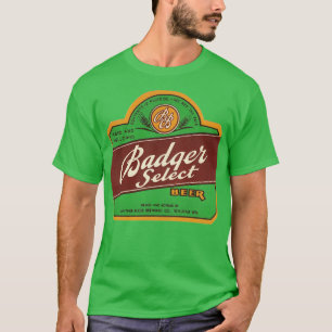 T-shirt Badger Select Beer Retro Defunct Breweriana