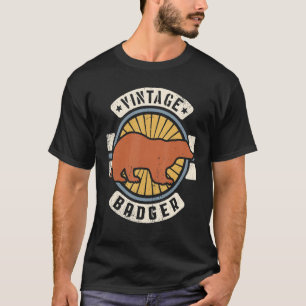 T-shirt Badger Vintage Classic Retro 60s les années 70 Ani