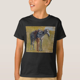 T-shirt Badlands américains : Vieux West Cowboy avec cheva