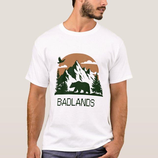 T-shirt Badlands - Dakota du Sud (Devant)