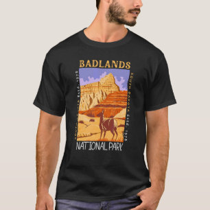 T-shirt Badlands National Park South Dakota Vintage