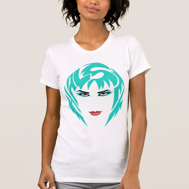 T-shirt Badlands Teal Femmes (Devant)