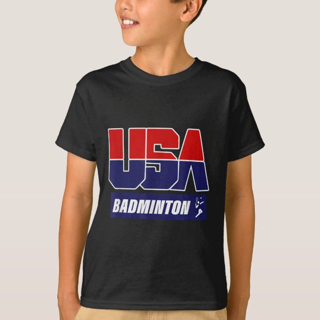 T-shirt Badminton 2021 États-Unis  (Devant)