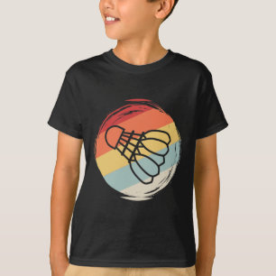 T-shirt Badminton Ball Vintage 60s les années 70 Style Des