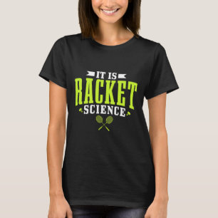 T-shirt Badminton C'Est La Science Des Raquettes Hommes Fe