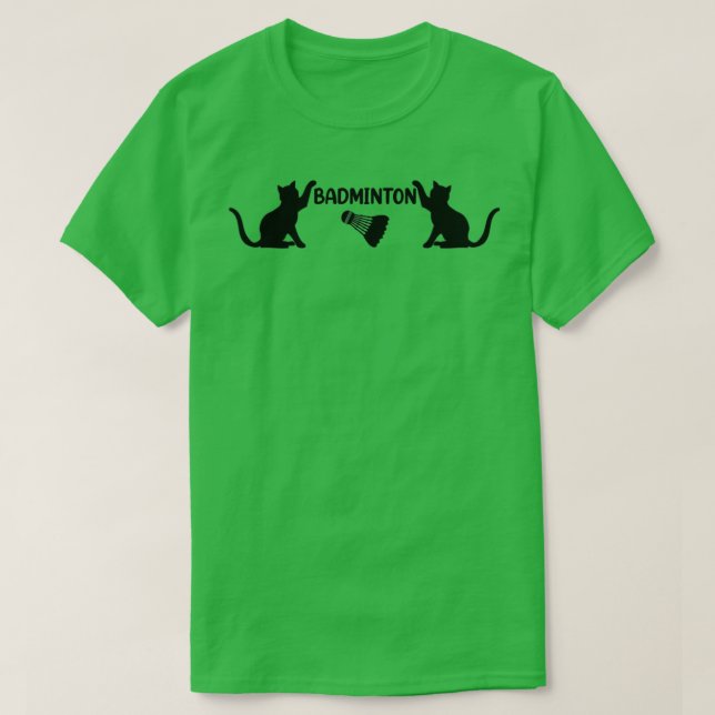 T-shirt Badminton Chat Lovely Badminton Shuttlecock T (Design devant)