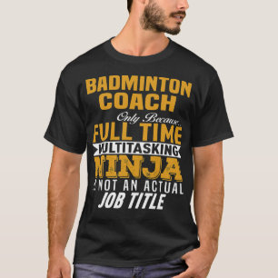 T-shirt Badminton Coach badminton clothing badminton coach