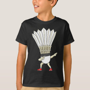 T-shirt Badminton Dabbing Volant Birdie Boy Badminton