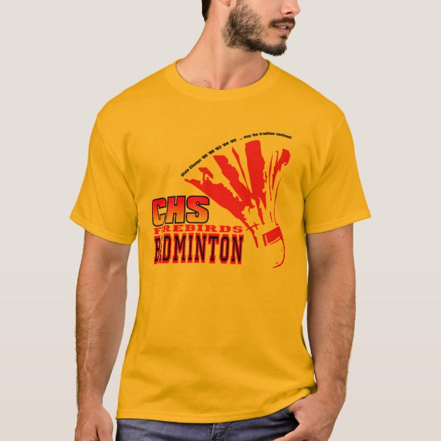 T-shirt Badminton de CHS (Devant)