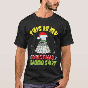 T-shirt Badminton Et Costume De Père Noël Neige C'est Mon