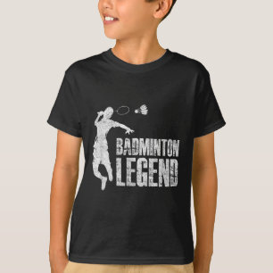 T-shirt Badminton Legend _ Racket Shuttle _ Badminton Play