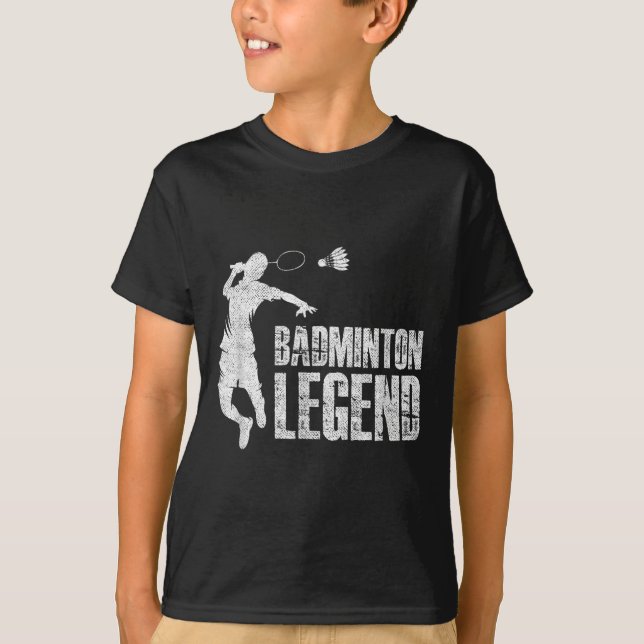 T-shirt Badminton Legend _ Racket Shuttle _ Badminton Play (Devant)