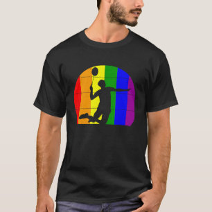 T-shirt Badminton LGBTQ pour hommes joueurs gay sport alli