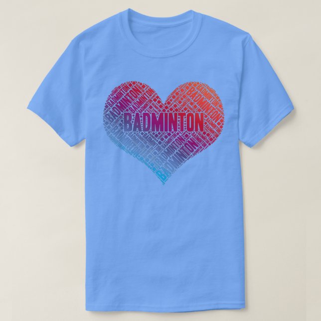 T-shirt Badminton Love T 2 (Design devant)