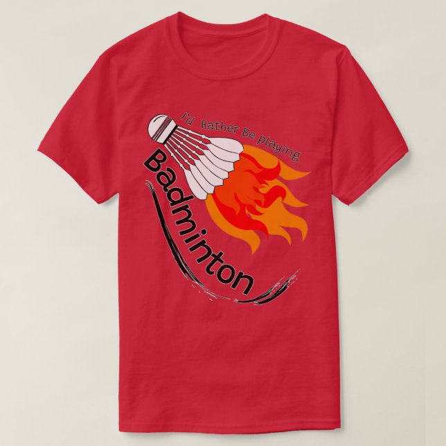 T-shirt Badminton Lover T 4 (Design devant)