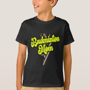 T-shirt Badminton Maman Leopard Bolt Thunder Sports Vintag