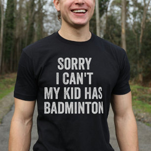 T-shirt Badminton Parent Badminton Maman Papa Funny