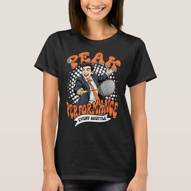 T-shirt Badminton Performance de pointe chaque volant  (Devant)