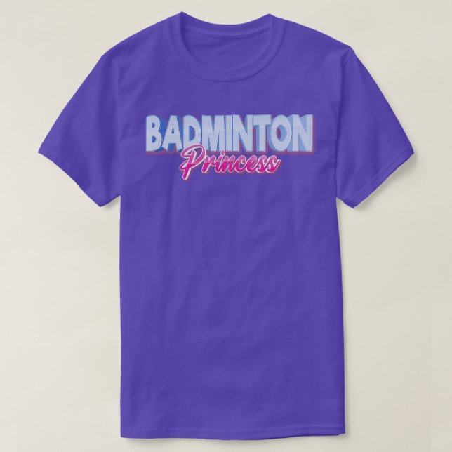 T-shirt Badminton Princess (Design devant)