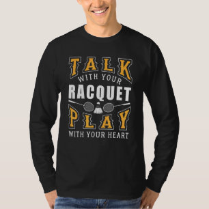 T-shirt Badminton Raquet Design pour le joueur