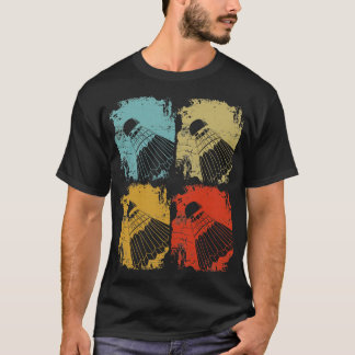 T-shirt Badminton Retro Vintage 1
