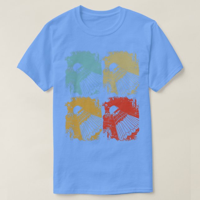 T-shirt Badminton Retro Vintage 2 (Design devant)