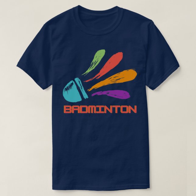T-shirt Badminton Shuttlecock 12 (Design devant)