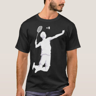 T-shirt Badminton Shuttlecock Style blaiton blaireau