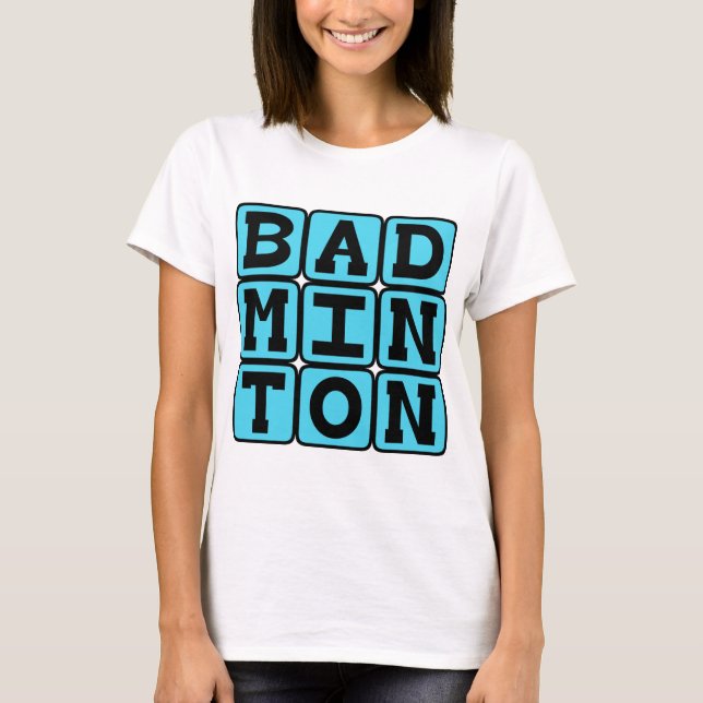 T-shirt Badminton, Sport de raquette (Devant)