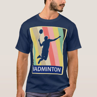T-shirt Badminton Sport Player Shuttlecock Cadeau