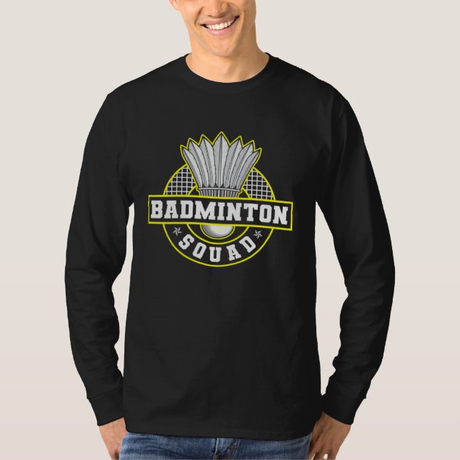 T-shirt Badminton Squad Hobby Shuttlecock Badminton Player (Devant)