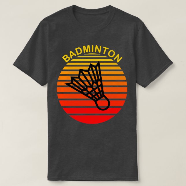 T-shirt Badminton Sunset T (Design devant)