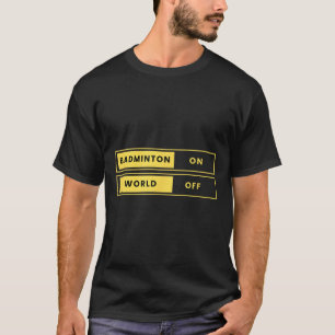 T-shirt Badminton sur raquette de sport navette mondiale