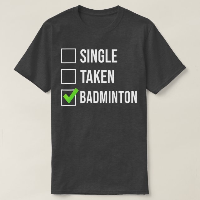 T-shirt Badminton unique (Design devant)
