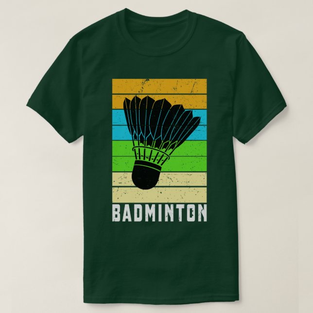 T-shirt Badminton vintage (Design devant)