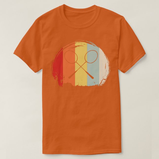 T-shirt Badminton vintage 2 (Design devant)
