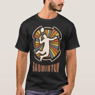 T-shirt Badminton Vintage Classic Retro Sport Love
