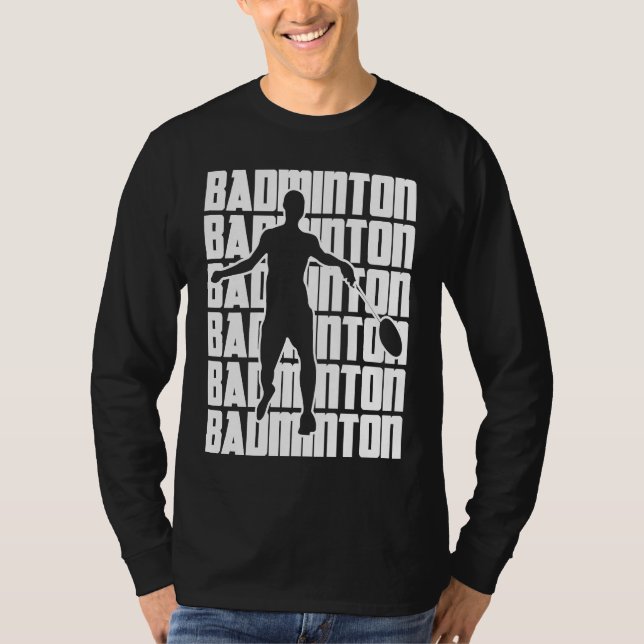T-shirt Badmintonist Racket Sports Professional Badminton  (Devant)