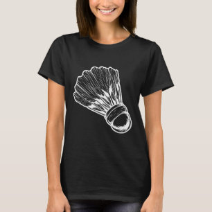 T-shirt Badmintonist Volant de badminton Sketch
